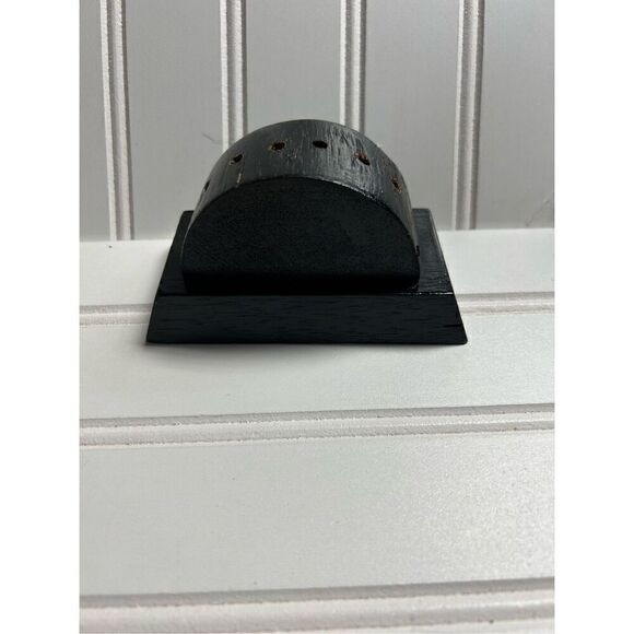 Desk Table Black Wood Flag Holder - Picture 4 of 5